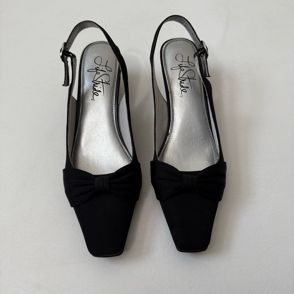 Life Stride Juliet Sling Back 2” Heels Square Toe Women’s size 7.5